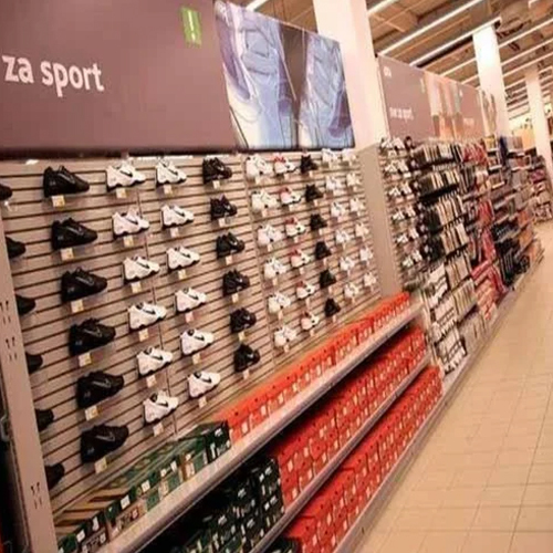 Brown Shoes Display Racks