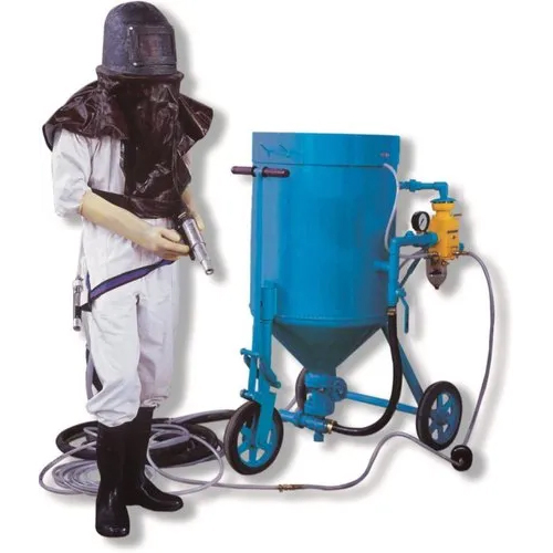 Portable Sand Blasting Machine - Color: Blue