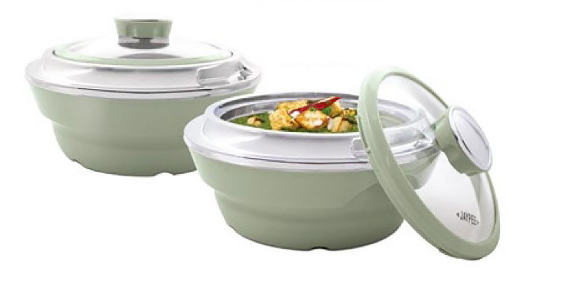 Ss Cassewrole - Stainless Steel And Glass Casserole Dish | Large Capacity, Elegant Black Design, Versatile For Cooking And Serving