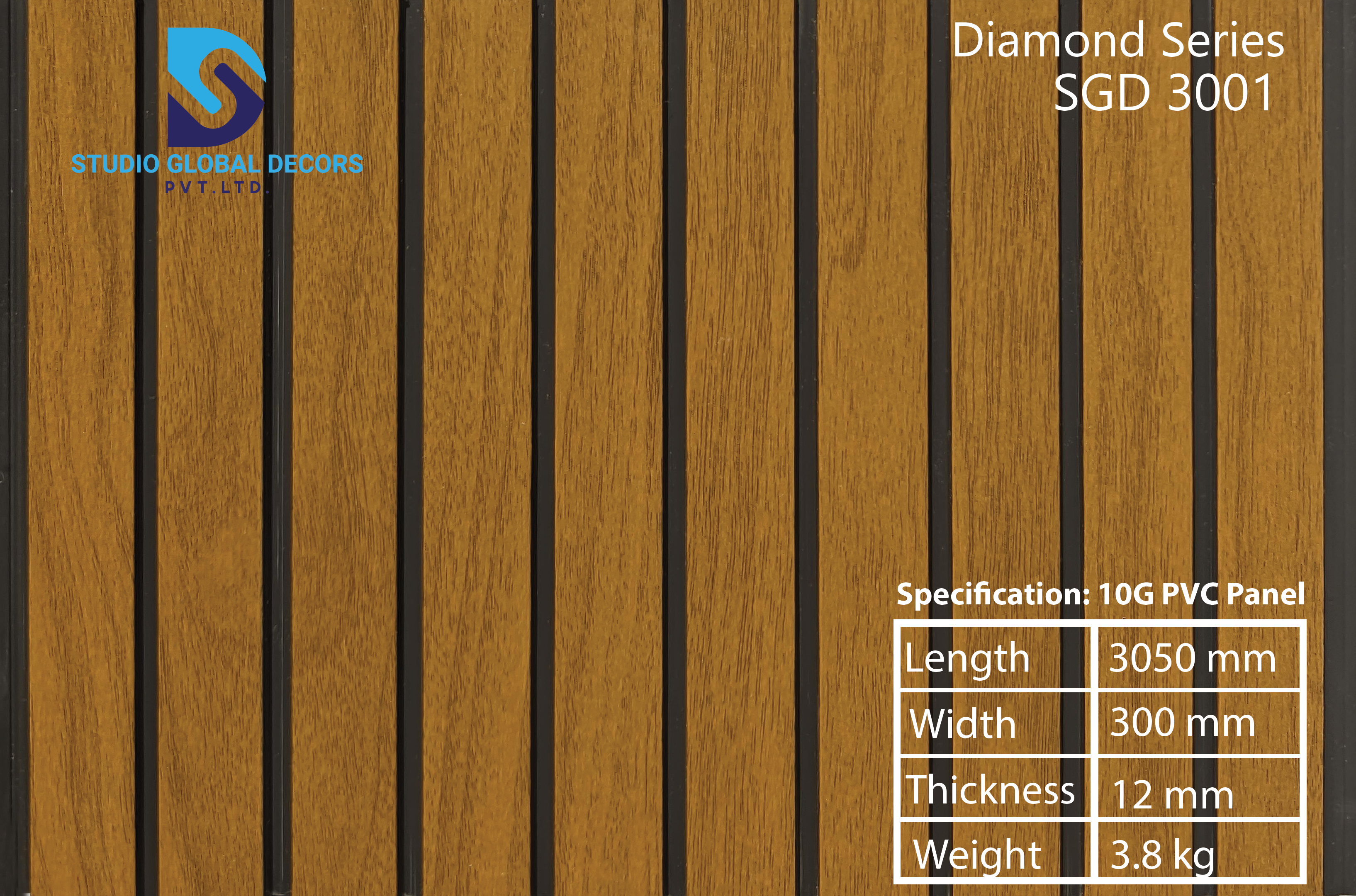 Pvc Panel Laminated 10 Groove - Color: More Than 50 Designs Available