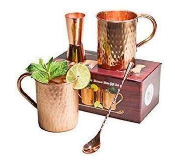 Table Ware Copper Mugs - Diameter: 2.5 Inch (In)
