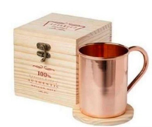 Gold Copper Mugs - Color: White