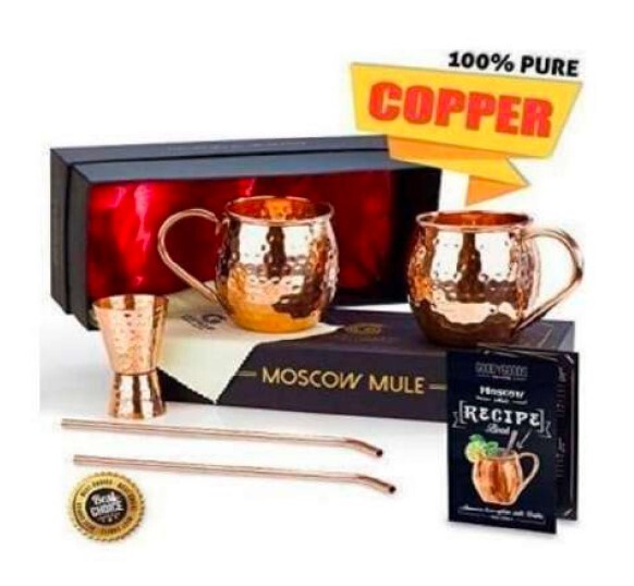 Gold Copper Mugs - Color: White