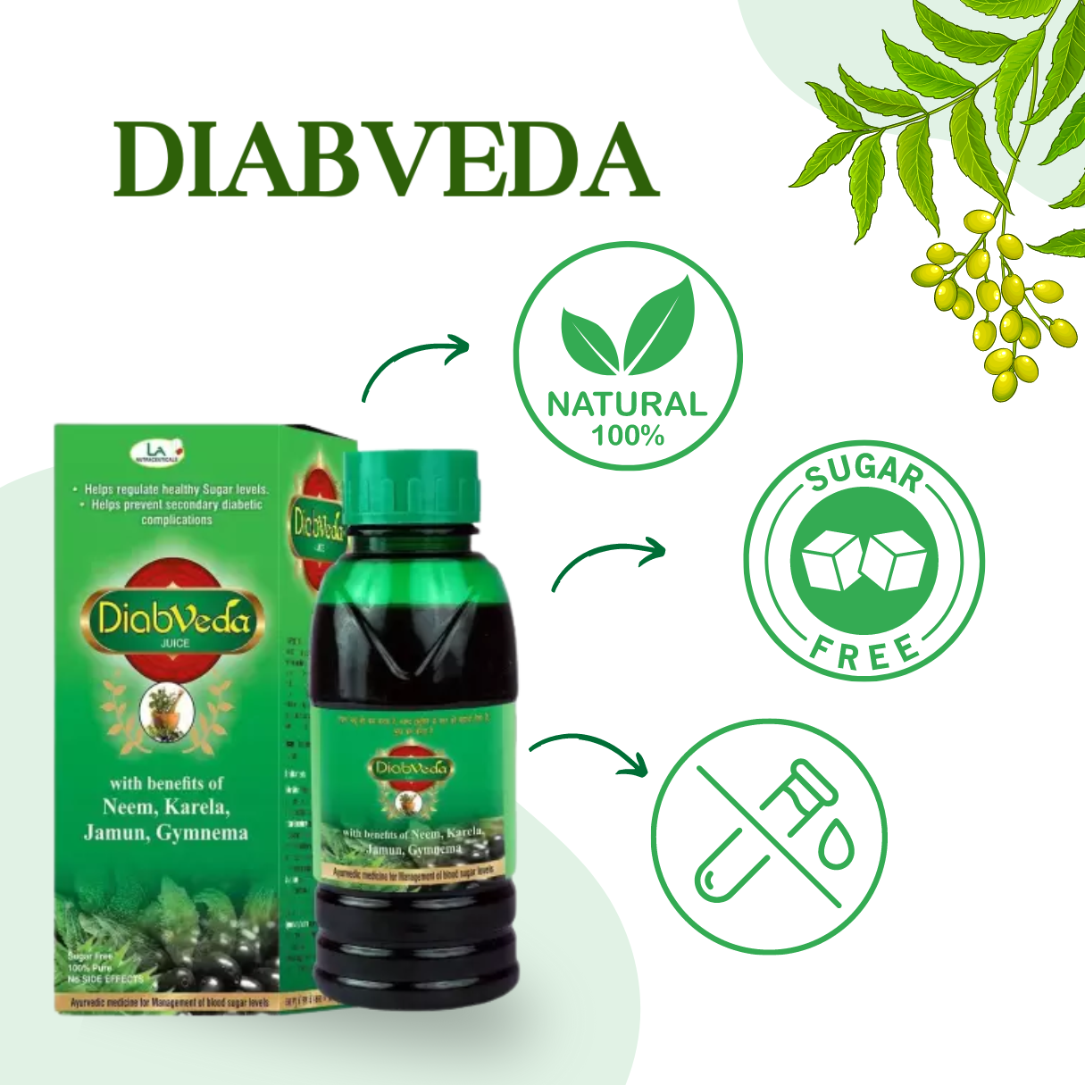 Diabveda Juice - Best Before: 36 Months