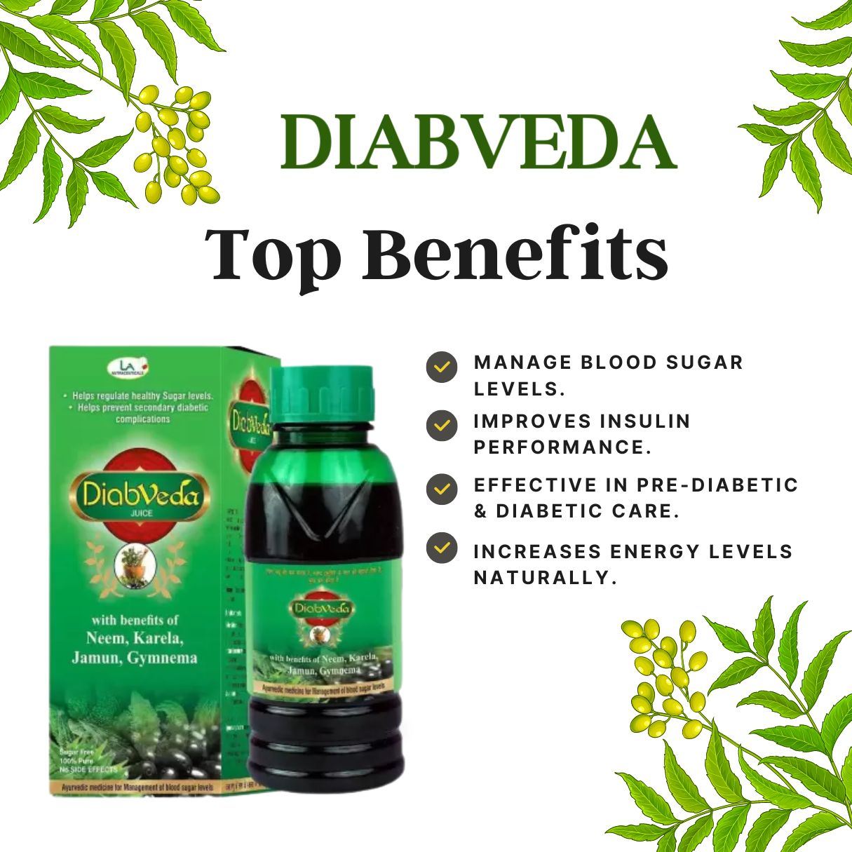 Diabveda Juice - Best Before: 36 Months