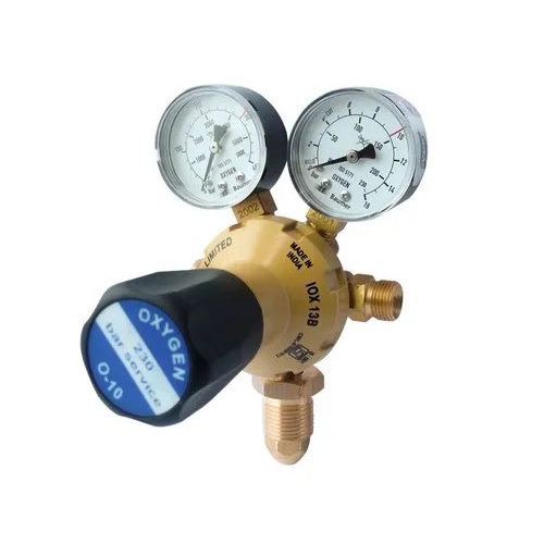 Esab Iox 13b Oxygen Regulator - Brass Material, Single Stage Design | Ideal For Industrial Applications