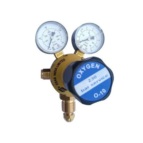 Esab Iox 13b Oxygen Regulator - Brass Material, Single Stage Design | Ideal For Industrial Applications