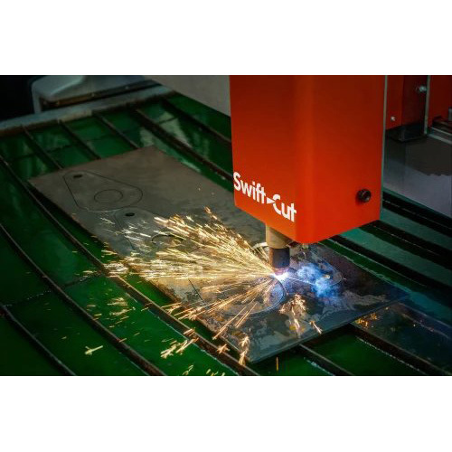 Esab Swift-cut Pro Cnc Plasma Cutting System - Stainless Steel, Electric Drive, Red Color | Automatic Operation, Precision Cutting Performance