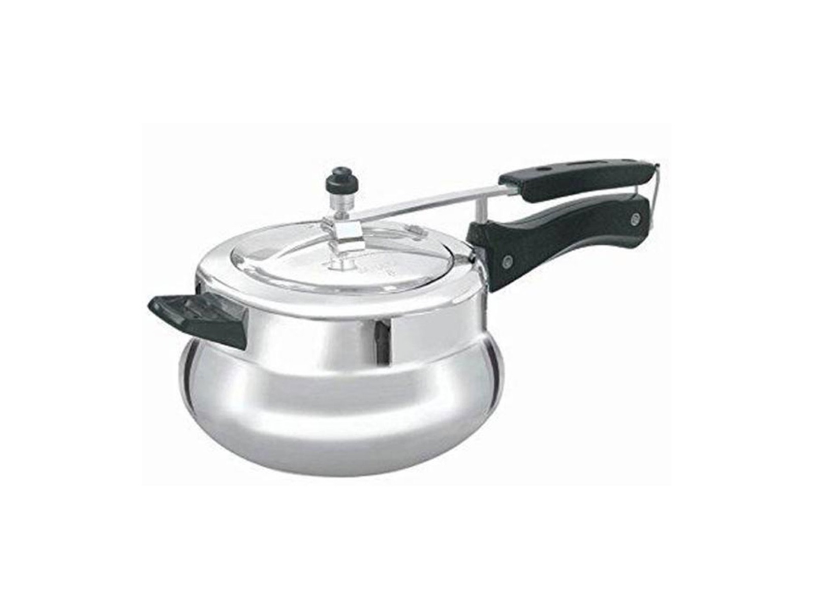 Anodize Outer Lid Cooker - Hard Anodized Aluminium, 3 Litre, Black | Outer Lid, Pressure Regulator, Cool-touch Handle