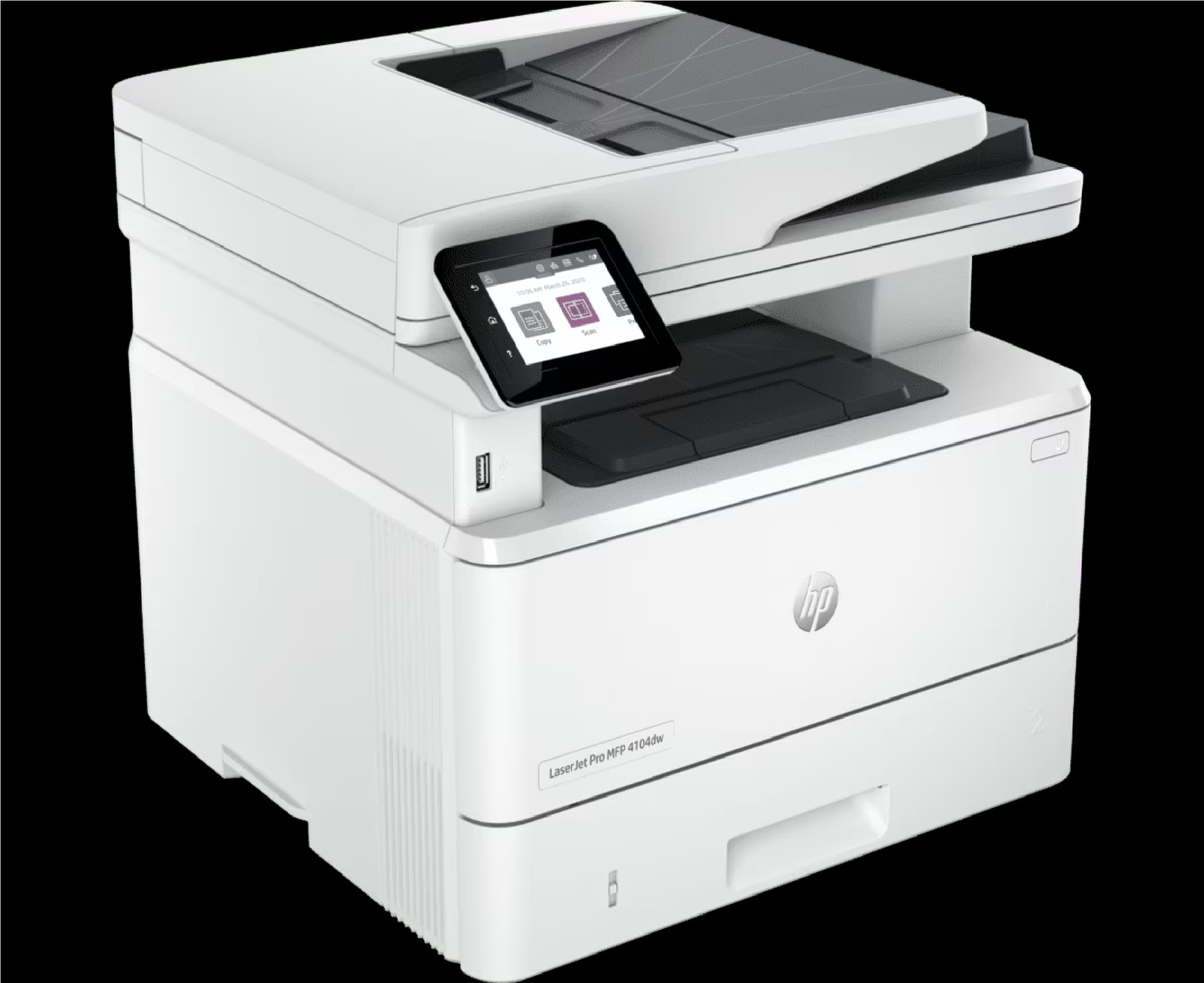 Hp Laserjet Pro Mfp 4104dw Printer - Print Speed: Prints Up To 42/40 Ppm (Ltr/a4) Ppm