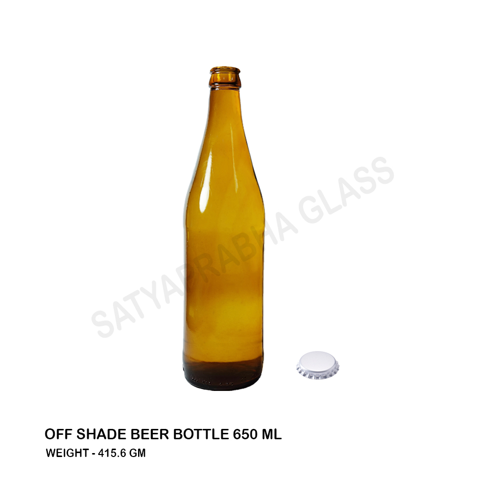 Amber Brut Glass Bottle Size: 100ml