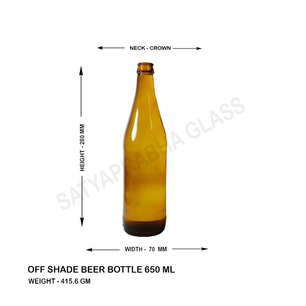 Amber Brut Glass Bottle Size: 100ml