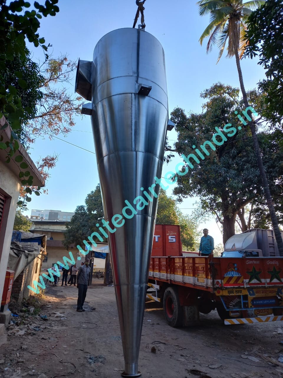 Stainless Steel Cyclone Dust Separator - Color: Siemens Grey