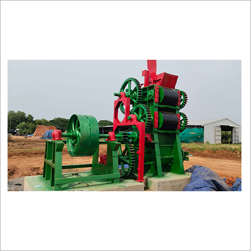 Clay Brick Wire Cutting Machine - Color: Green/Orange (As Per Image)