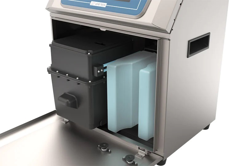 Lead Tech 800 - High-speed Batch Coding Machine, 450m/min Speed, Multi-language Keyboard, Unlimited Message Save Capacity