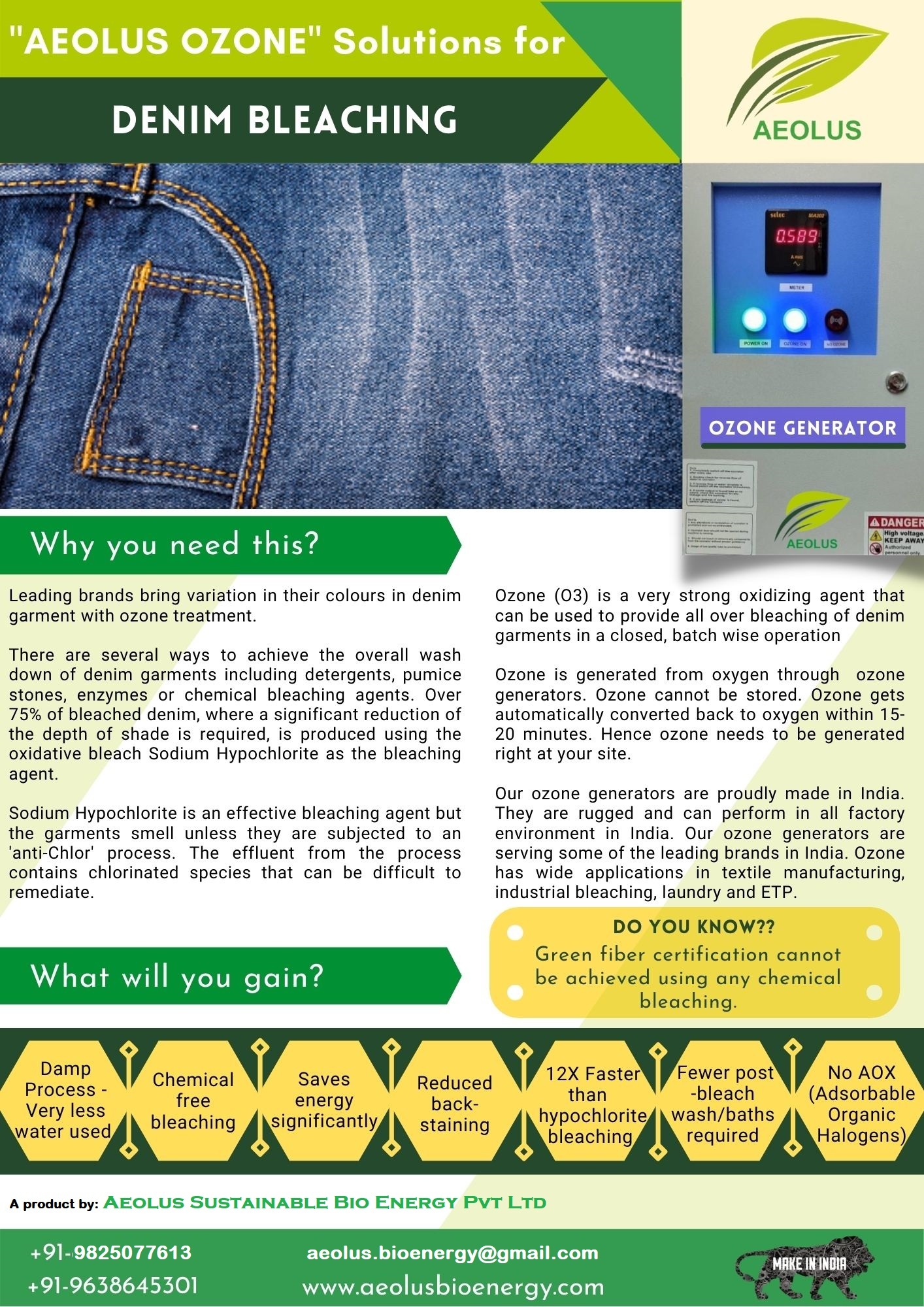Pulp And Paper Bleaching With Aeolus Ozone