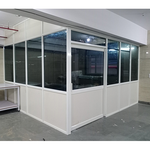 Aluminum Frame Office Partition - High-Grade Aluminum, Adjustable Height Design | Galvanized for Durability, Includes Warranty