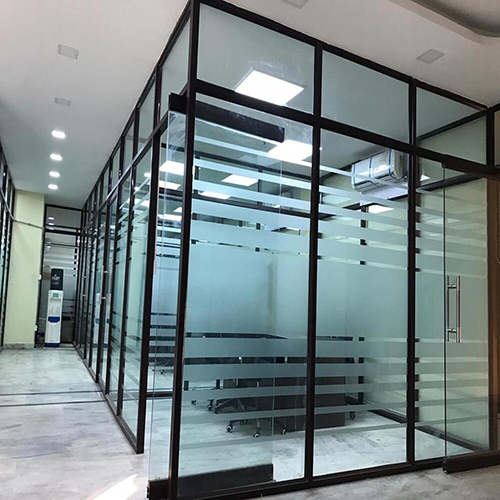 Glass Wall Aluminium Office Partition - High-grade Galvanized Alloy, Rigid Design | Customizable, Durable, Warranty Included