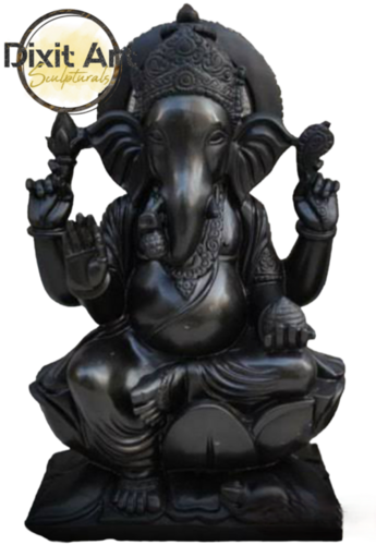 काले संगमरमर की गणेश मूर्ति