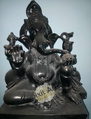काला संगमरमर गणेश मूर्ति