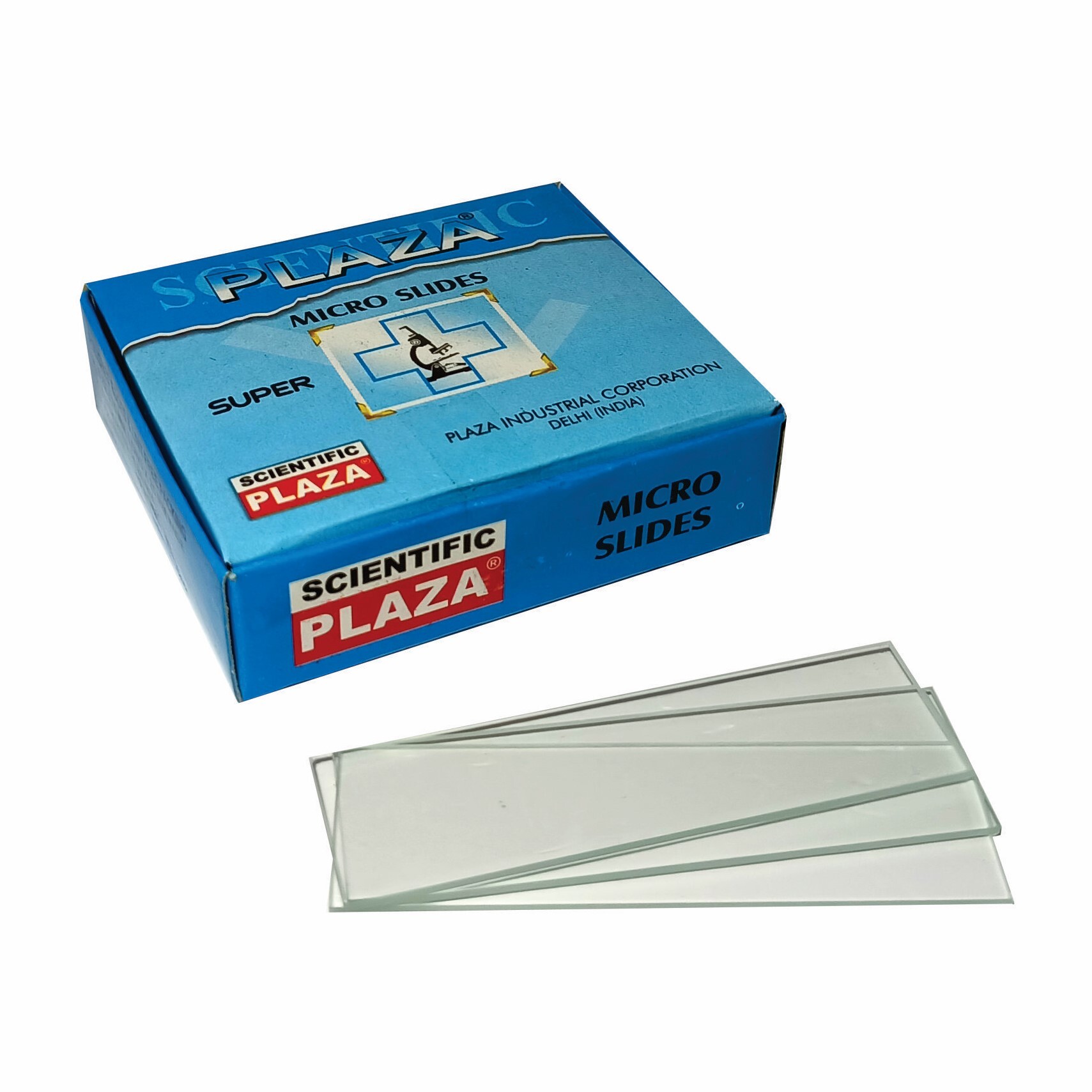 Plaza Super Micro Glass Slides - Transparent Glass, 75x24x1.35mm , Iso 9001:2015 & Ce Certified, Lint-free Packaging, Ground Edges