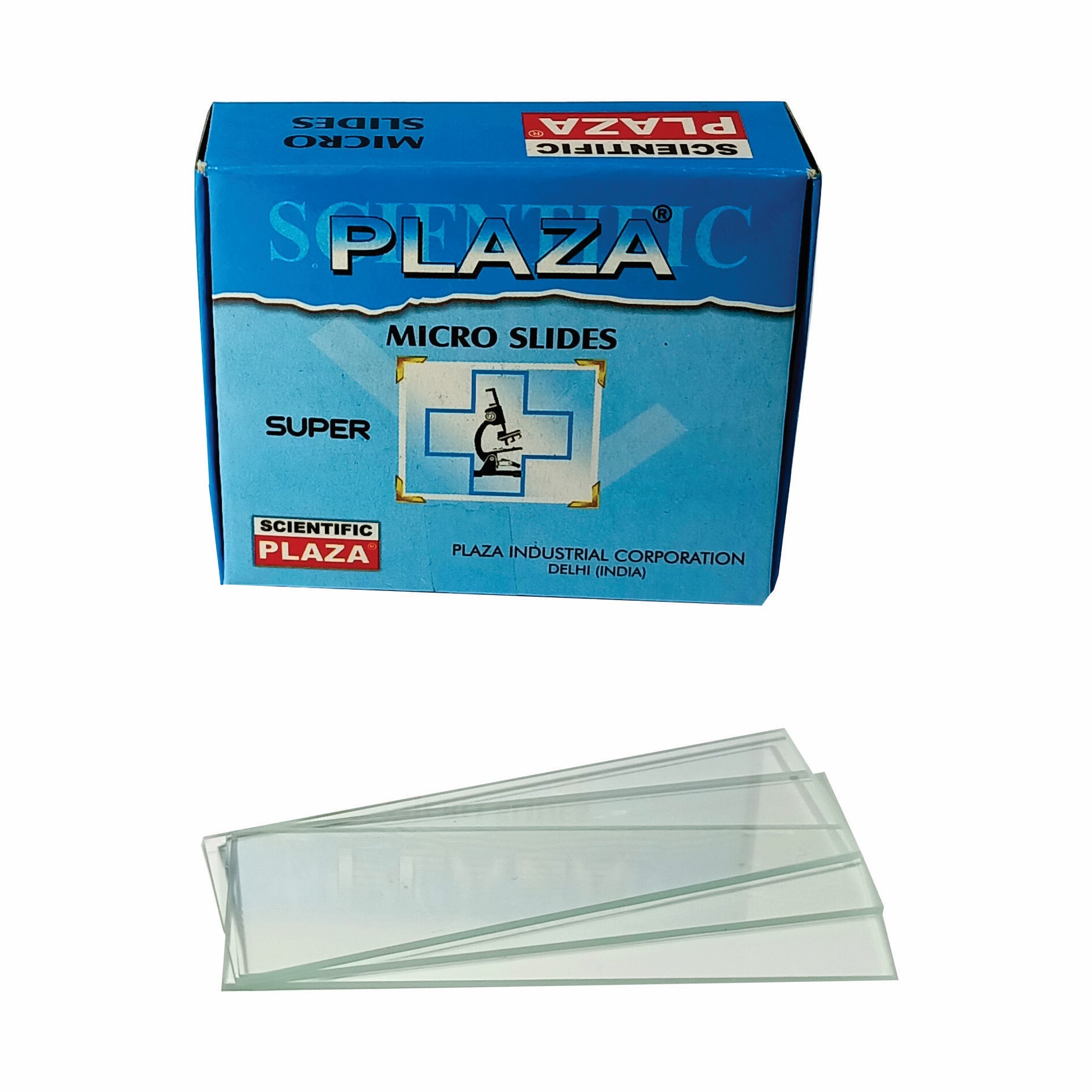 Plaza Super Micro Glass Slides - Transparent Glass, 75x24x1.35mm , Iso 9001:2015 & Ce Certified, Lint-free Packaging, Ground Edges