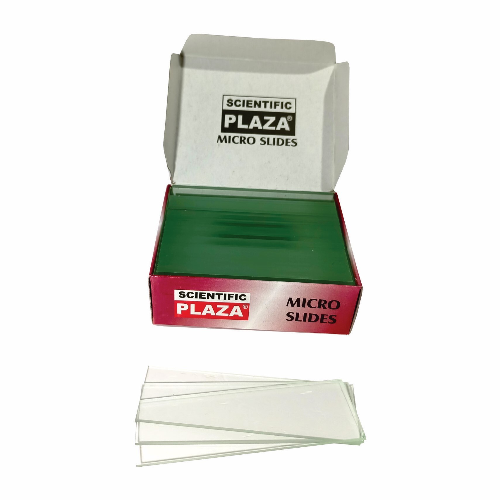 Plaza Deluxe Microscope Slides - Clear Glass, 76x26x1.25mm | Iso 9001:2015 & Ce Certified, Ground Edges, Packed Lint-free