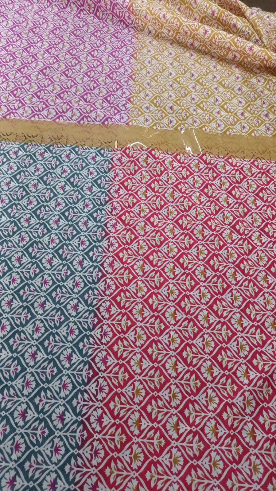 Viscose Print Georgette Fabric - 100% Viscose, 44 Inch Width, Multicolor | Quick Dry, Smooth, Washable, Ideal For Party Wear