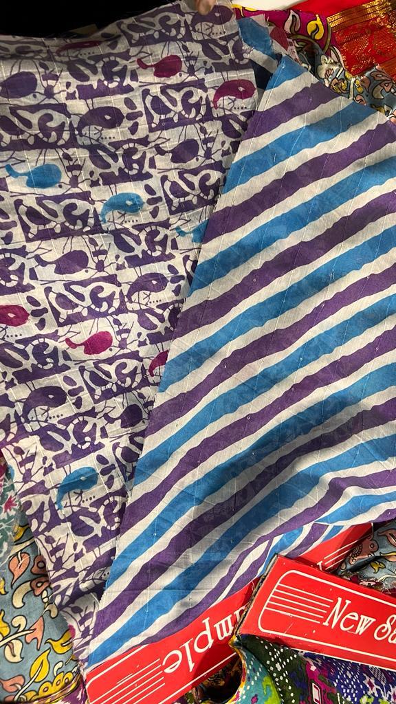 Viscose Print Georgette Fabric - 100% Viscose, 44 Inch Width, Multicolor | Quick Dry, Smooth, Washable, Ideal For Party Wear