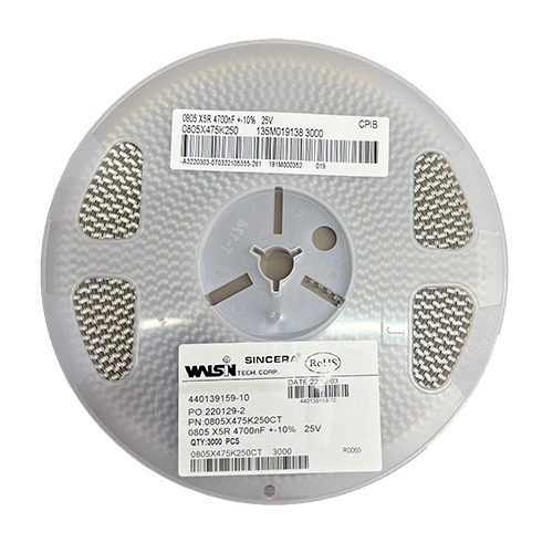 कैपेसिटर 0805 10pf -10mfd रेटेड वोल्टेज: 25v