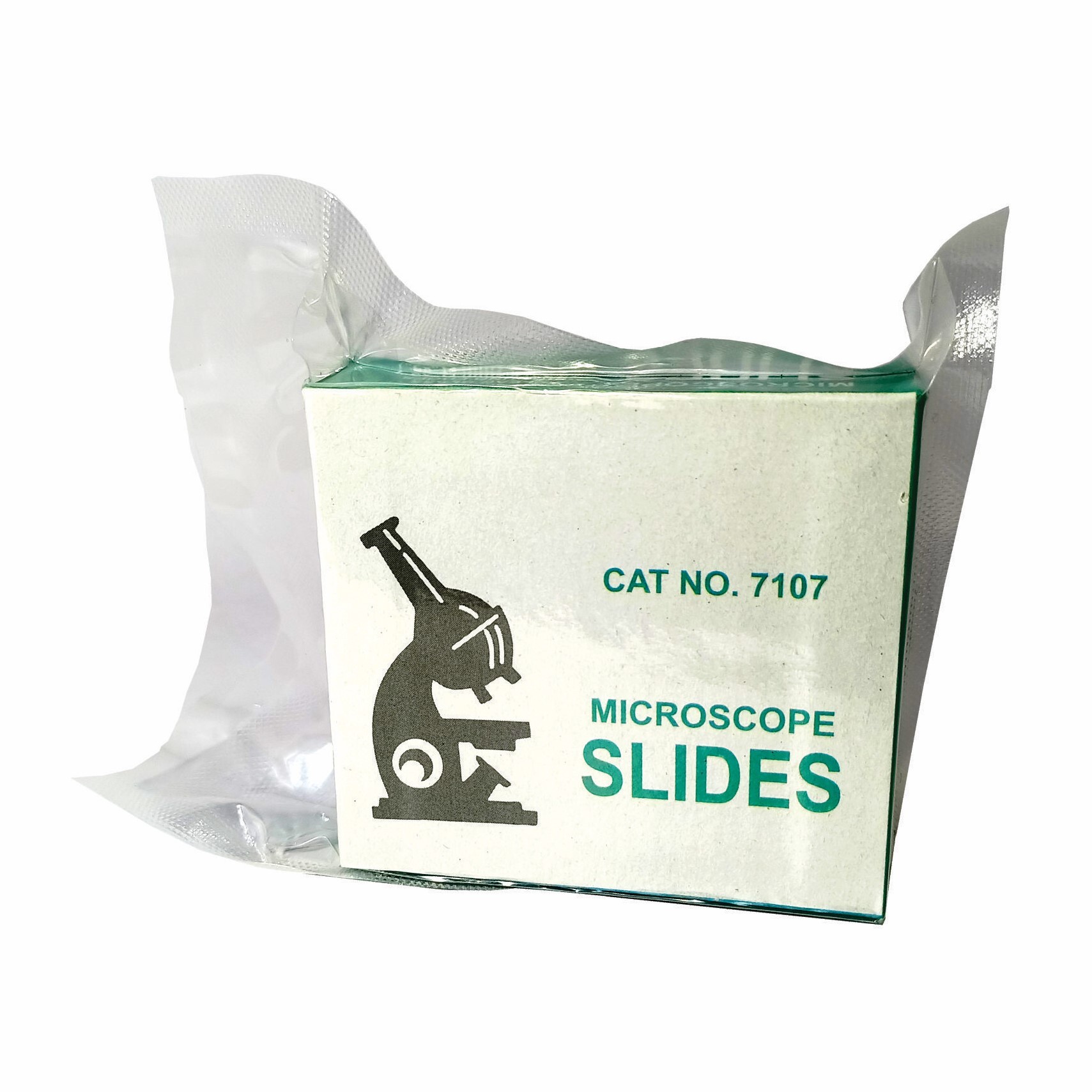 7107 Frosted Slides - Clear Glass, 76.2x25.4mm (1"x3"), Thickness: 1-1.2mm | Ideal For Hospitals, Includes 50 Slides Per Packet, Vacuum Packed At One End