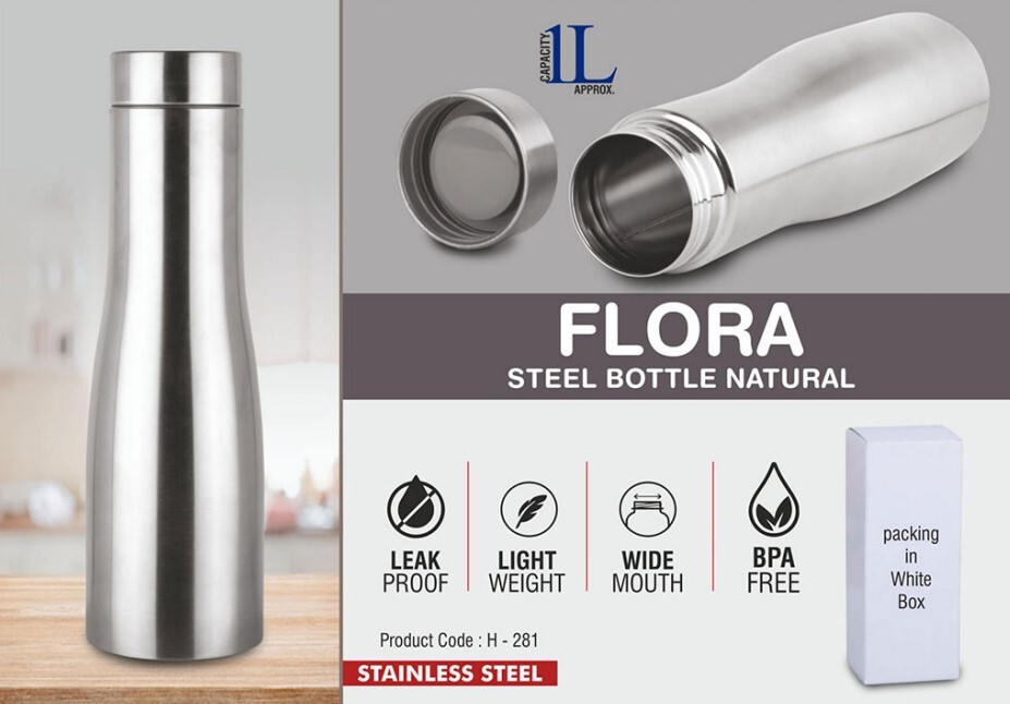 Flora Steel Bottles