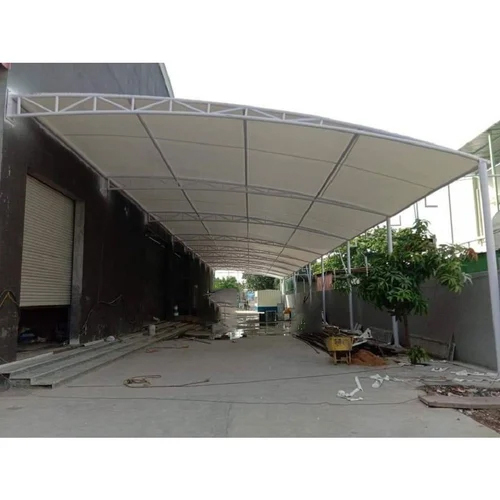 White Mild Steel Modular Tensile Structure