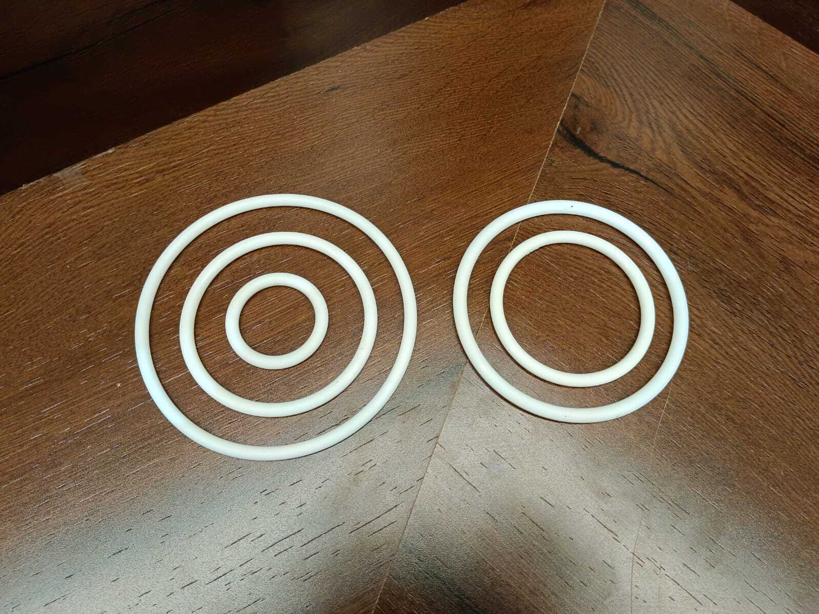 Rubber O Ring Seal - Color: White / Red / Black / Transparent