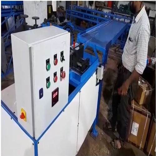 Auto Stop Chain Link Fencing Making Machine - Color: Blue-white