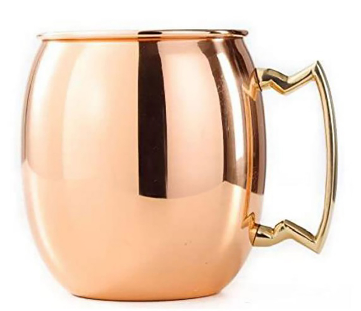 Copper Glass - Handcrafted Copper Bottle & Glass Set | Ergonomic Design, Visually Striking, Maintains Beverage Temperature, Antimicrobial Properties