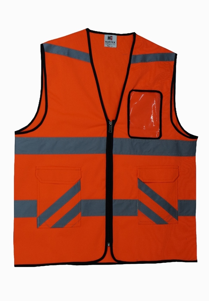 Cotton Jacket - 100% Cotton Unisex Red Work Wear | Single Layer Ideal For Construction Use