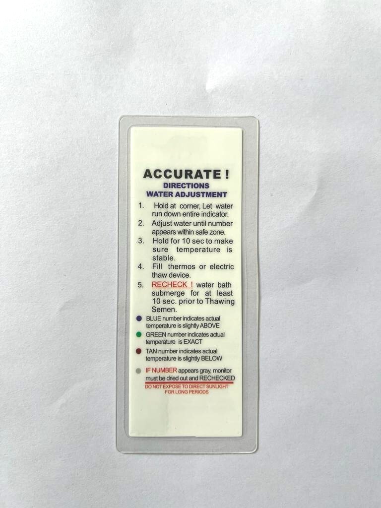 Veterinary Thaw Monitor - General Use: Cattle And Buffalo