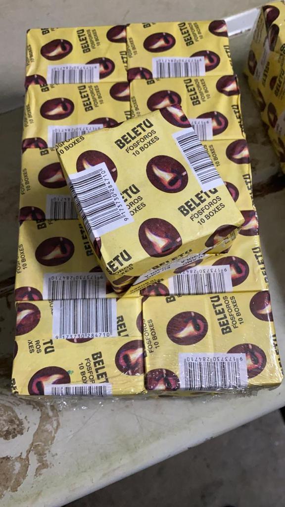 Beletu Match Box - Cardboard Material, 50x35x14mm Size, Brown Head Color | Premium Quality 40mm Indian Splints For Reliable Fire Lighting