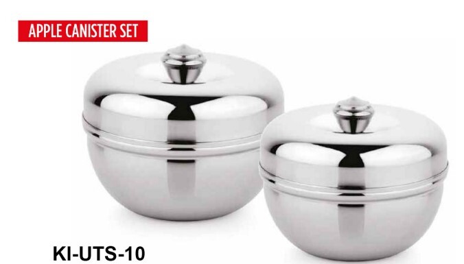 Ss Apple Storage Box - Stainless Steel, Divided 3-tier Design | Leak-proof Bento Box For Adults And Kids, Ideal For Office And School Lunches