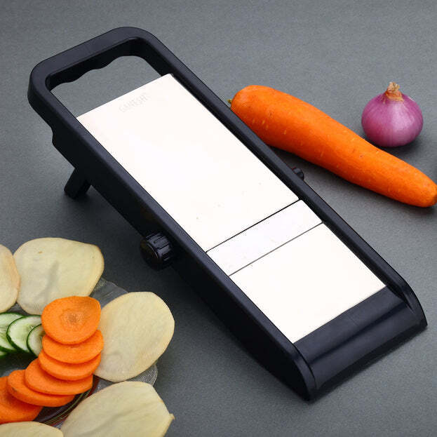 Premium Multipurpose Potato / Onion Slicer And Grater Potato Slicer For Chips Vegetable Slicer Machine Chips Cutter Potato Slicer For Chips Onion Slicer (Adjustable Slicer) (8121)