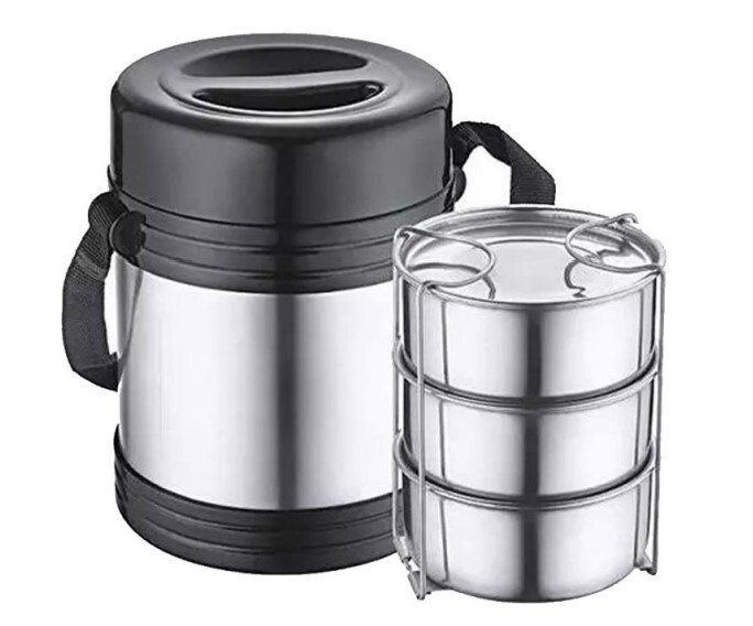 Ss Pouch Color Lunch Box