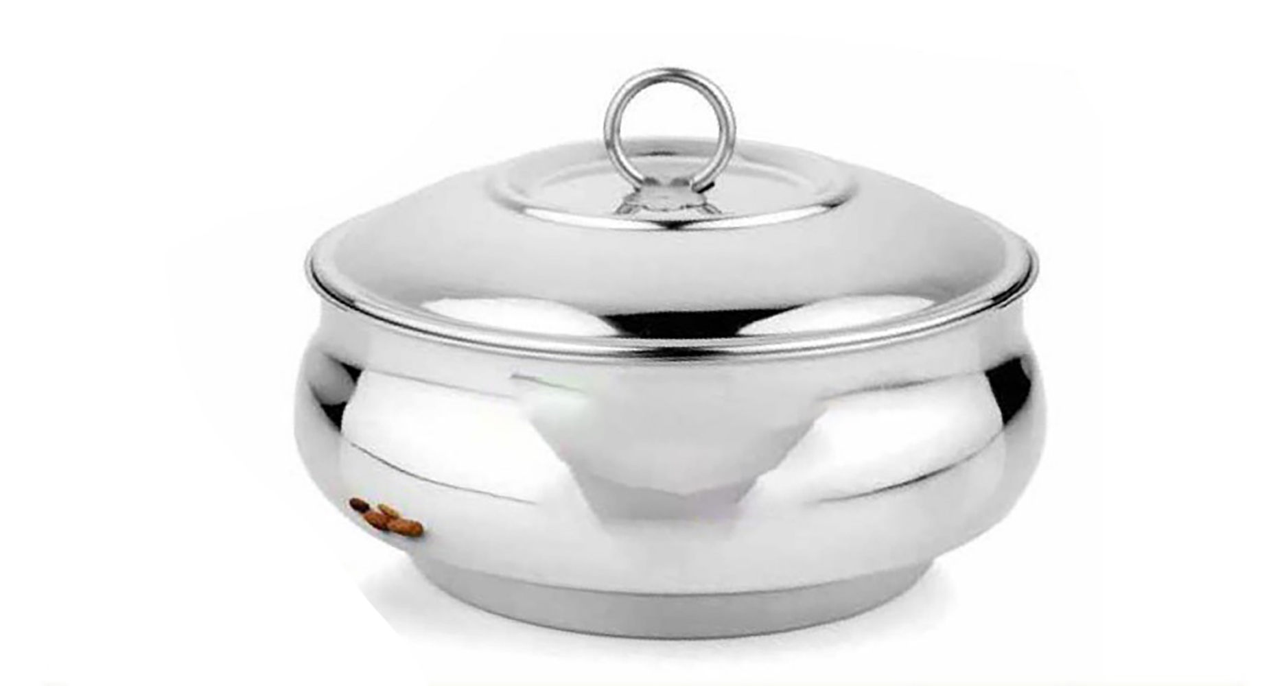 Ss Cherry Box Casserole - Stainless Steel & Glass Construction | Large Capacity, Versatile Design With Lid For Easy Serving And Storage