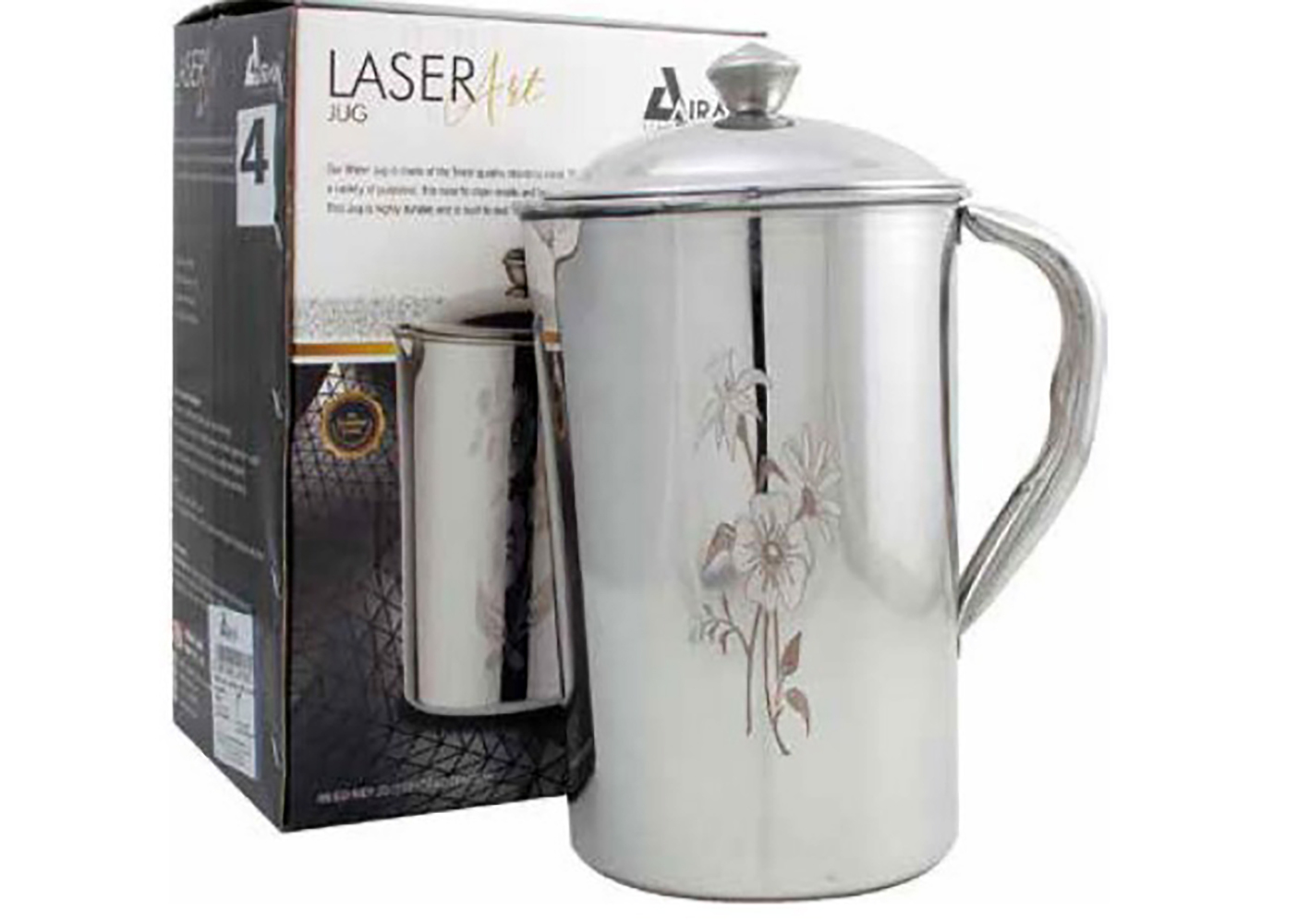 Ss Lemon Jug Set - Stainless Steel, 3 Layer Design | Versatile Bento Lunch Box For Adults And Toddlers, Leak-proof, Ideal For School And Office
