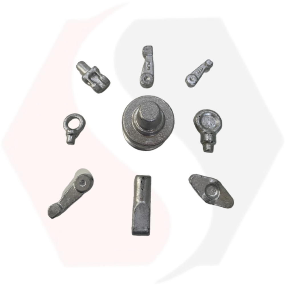 Forged Engine Mounts - Ms Material, Silver Finish | Precision Automobile Parts Manufacturered By Sai