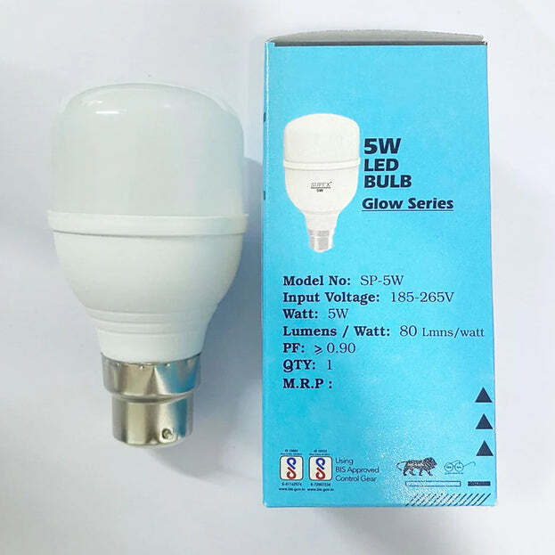 High Power 5 W Led Light Bulb Brightness Led Bulb White (3395) - Size: 10x5x5 Cm, Voltage: 5 Watt | Energy Efficient, Flicker-free, Instant Brightness, Versatile For Indoor And Outdoor Use