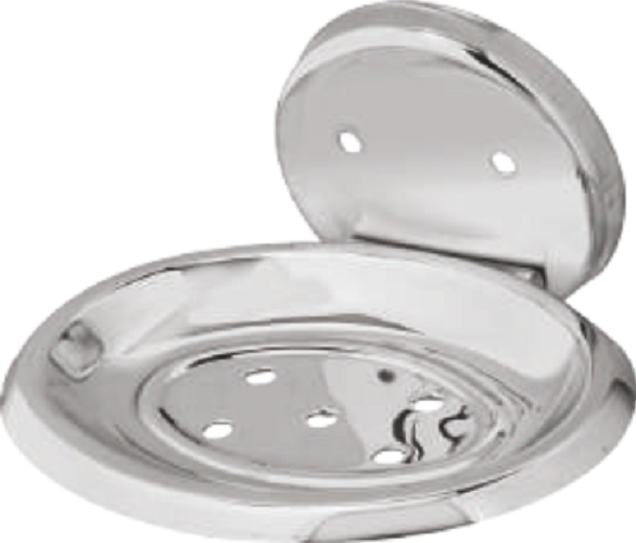 Sicko Soap Dish - Stainless Steel 70mm*100mm*130mm | Oval Shape, Mirror Finish, Durable Ss 304 With Pvd Coating For Bathroom & Kitchen