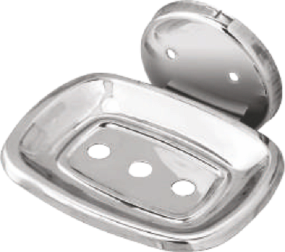 Sicko Soap Dish - Stainless Steel 70mm*100mm*130mm | Oval Shape, Mirror Finish, Durable Ss 304 With Pvd Coating For Bathroom & Kitchen