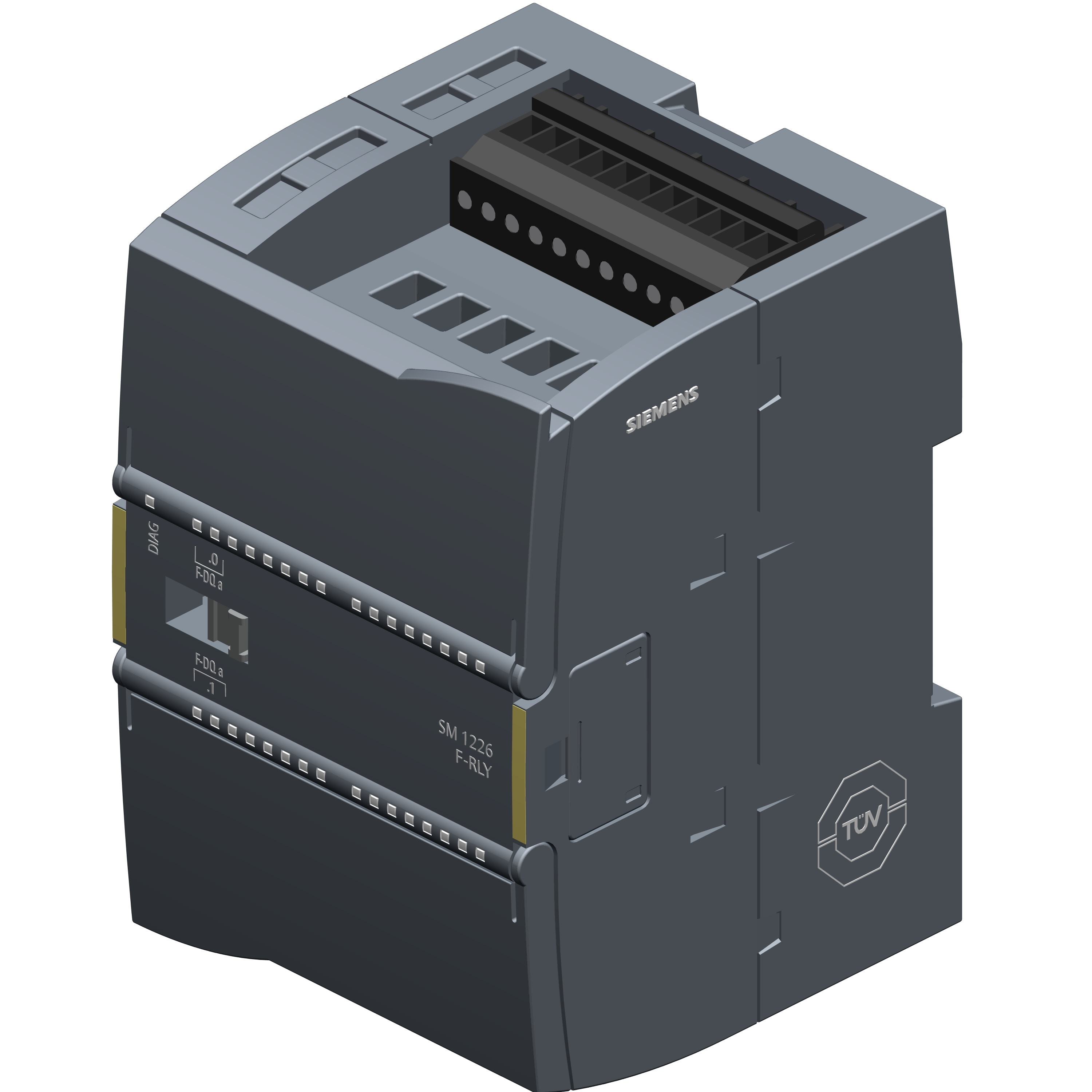 Simatic S7-1200 - Relay Output Sm 1226 F-dq 2x Rly 5a | 24v Dc, 3.307 X 4.252 X 3.15 Inch, Grey, Profisafe, Fail-safe Design, Pl E/sil3 Compliance