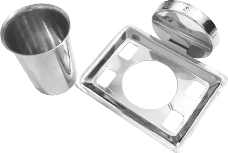 Queen Soap Dish - Stainless Steel | Rectangular, Mirror Finish, Glossy, High Grade Ss 805 With Pvd Coating, Perfect For Bar Soap Storage